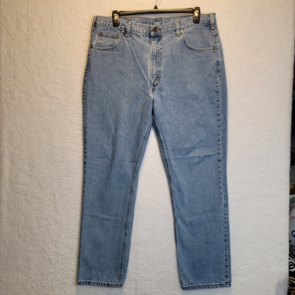 Carhartt Other - Carhartt Blue Denim Work Jeans Traditional Fit B18 Men Size 40 x 32